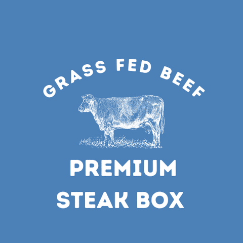 Grass Fed Beef Premium BONE IN Steak Box