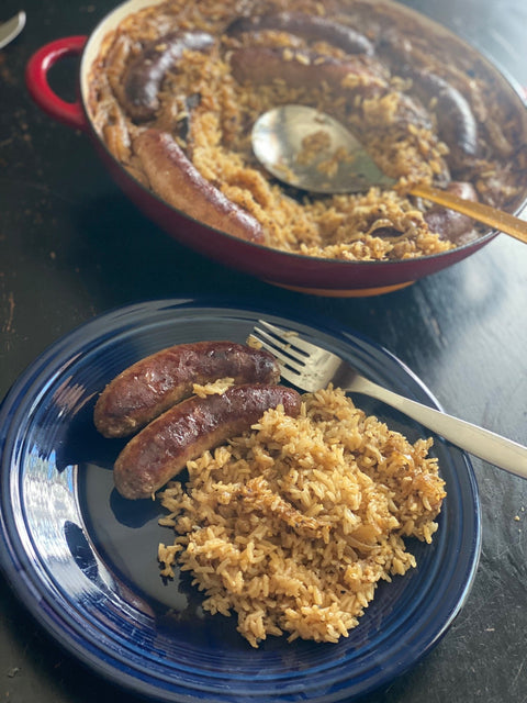 Bratwurst and Rice - 'Til it tastes good
