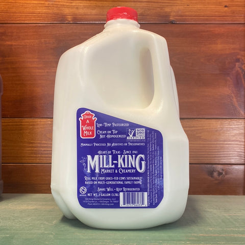 Whole Milk, Gallon (low-temp pasteurized) - Mill-King Creamery