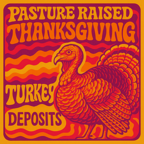 Pasture raised Thanksgiving turkey DEPOSIT (non-refundable)
